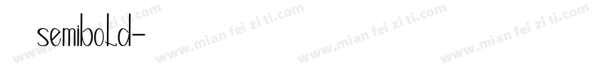 金萱那提 semibold字体转换